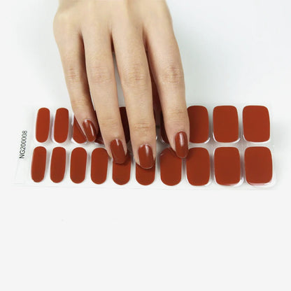 UV Gel Strips Set - Bordeaux Rouge